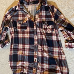 Really SOFT plaid blouse